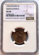 2 ZŁ GŁOWA KOBIETY 1934 NGC AU58