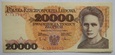 20000 ZŁ MARIA SKŁODOWSKA CURIE 1989 SER. A