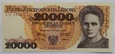 20000 ZŁ MARIA SKŁODOWSKA CURIE 1989 SER. AM  (N3)