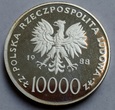 10000 ZŁ JAN PAWEŁ II 1988 CIENKI KRZYŻ