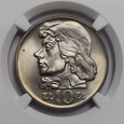 10 ZŁ TADEUSZ KOŚCIUSZKO 1960 NGC MS66 - MAX NOTA