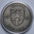 GHANA - 500 SIKA 2003 - IGRZYSKA OLIMPIJSKIE - ANTENY 2004