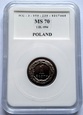 1 ZŁOTY 1994 - PCG MS70 