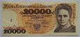 20000 ZŁ MARIA SKŁODOWSKA CURIE 1989 SER. A