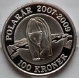 100 KRONER 2007 - NIEDŹWIEDŹ POLARNY