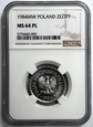 1 ZŁOTY 1984 NGC MS64 PL