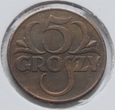 5 GROSZY 1938