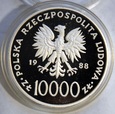 10000 ZŁ JAN PAWEŁ II - X LAT PONTYFIKATU 1988