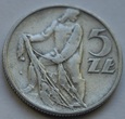 5 ZŁ RYBAK 1958 WĄSKA 8 - BEZ SZNURA - WĄSKA RĘKA