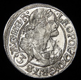 Śląsk, Leopold I, 3 krajcary 1669 SHS, Wrocław, mennicze