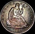 1/2 Dolara 1856 O, Nowy Orlean,  piękne, mennicze