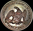 1/2 Dolara 1856 O, Nowy Orlean,  piękne, mennicze