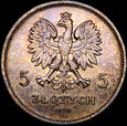 5 złotych 1930 sztandar GŁĘBOKI,  menniczy