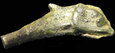 Tracja - Olbia, brąz w kształcie delfina Vw pne, napis APIXO
