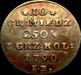 S.A. Poniatowski, 10 groszy 1790 EB, piękne
