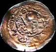  Bolesław Kędzierzawy 1146-1157, denar, rycerz - trzej książęta