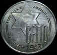 Getto Łódzkie 5 marek 1943, odbitka w SREBRZE falsyfikat