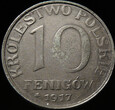 10 fenigów 1917, NBO, DESTRUKT - double die napisów na rewersie