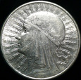 10 złotych 1932 bez znaku, piękna