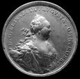 Elżbieta I - medal 1754 na zakończenie sporów ziemskich