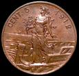 Włochy 5 centesimi 1912, rzadszy rocznik, mennicze