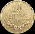Węgry 10 filler 1914-1916, jednostronne, DESTRUKT