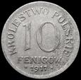 10 fenigów 1917, DESTRUKT - double die, rzadkie