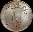 Finlandia 5 penniä, 1916, Mikołaj II,  mennicze