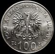 100 złotych 1988, Jadwiga, podwójny monogram DOUBLE DIE