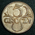 5 groszy 1936 - rzadkie, bardzo ładne