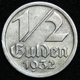 1/2 guldena 1932 Wolne Miasto Gdańsk