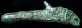 Tracja - Olbia, brąz w kształcie delfina Vw pne, napis APIXO