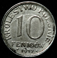 10 fenigów 1917 - napis blisko - ładne i rzadkie.