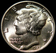 USA 10 centów (dime) 1927, idealna, mennicza