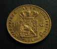 HOLANDIA WILHELM III 10 GULDEN 1875