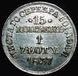 15 kopiejek / 1 złoty 1837 MW