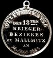 Medal Małomice 1887 - Deutscher Kriegersbund, LUSTRZANKA