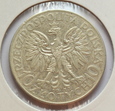 10 ZŁ GŁOWA KOBIETY 1933 ZZM STAN 3+