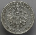  2 MARKI 1877 F, NIEMCY WIRTEMBERGIA -RZADSZA, st.3