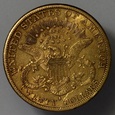 USA 20 DOLARÓW 1880 S, ZŁOTO 900, stan 3