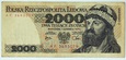 2000 zł 1979, seria AF 3693079, stan 3