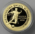 POLSKA, 100 zł 2002 MISTRZOSTWA ŚWIATA KOREA-JAPONIA, ZŁOTO 900