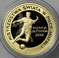 POLSKA, 100 zł 2002 MISTRZOSTWA ŚWIATA KOREA-JAPONIA, ZŁOTO 900