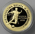 POLSKA, 100 zł 2002 MISTRZOSTWA ŚWIATA KOREA-JAPONIA, ZŁOTO 900