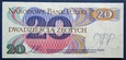 20 zł 1982, seria AP 7632587, stan 1-unc-