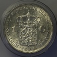 HOLANDIA, 1 GULDEN 1931 WILHELMINA, SREBRO