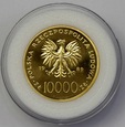 10000 zł 1989 Jan Paweł II- KRATKA 1 uncja złota 0.999, 1 Oz