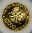 10000 zł 1989 Jan Paweł II- KRATKA 1 uncja złota 0.999, 1 Oz