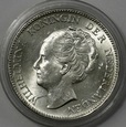 HOLANDIA, 1 GULDEN 1940 WILHELMINA, SREBRO