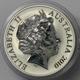 AUSTRALIA, 1 DOLAR KANGUR 2010, SREBRO 999, UNCJA